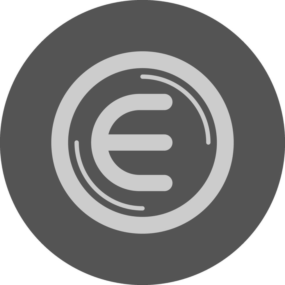Enjin Coin Minimal Grey Icon vector