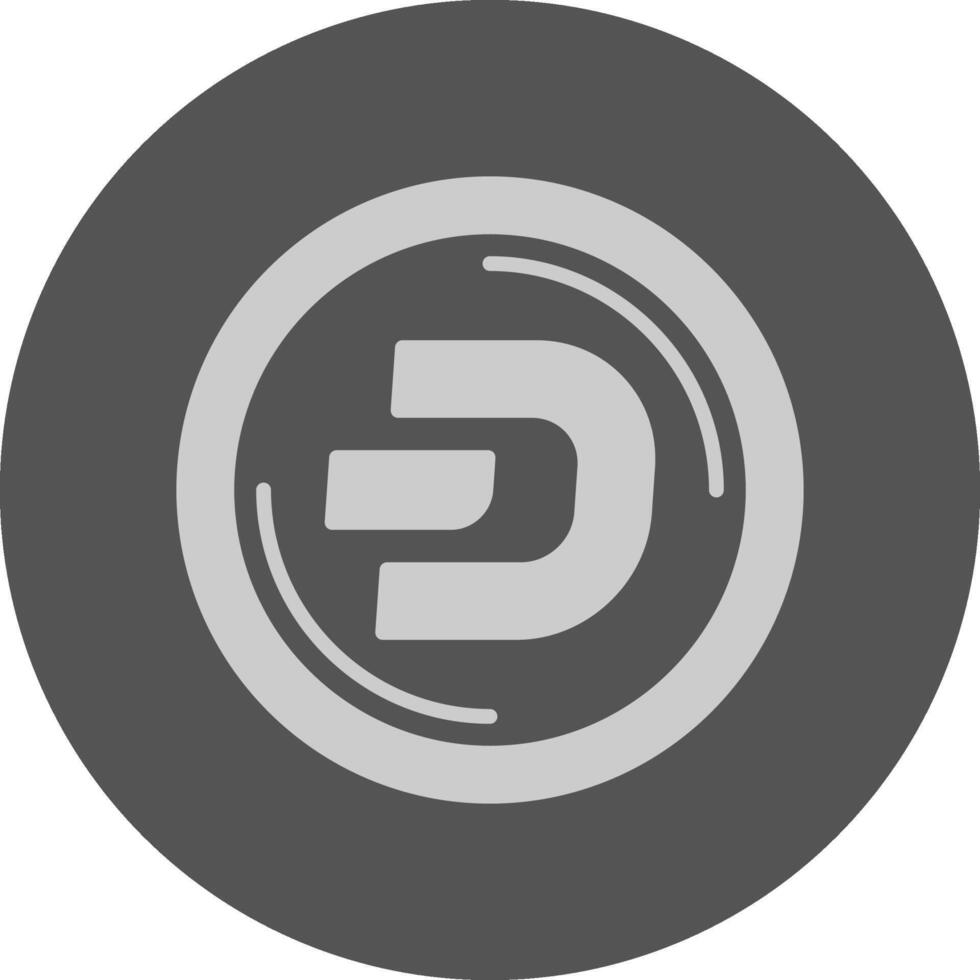 Dash Minimal Grey Icon vector