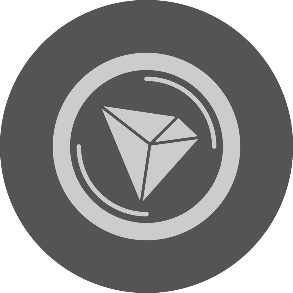 Tron Minimal Grey Icon vector