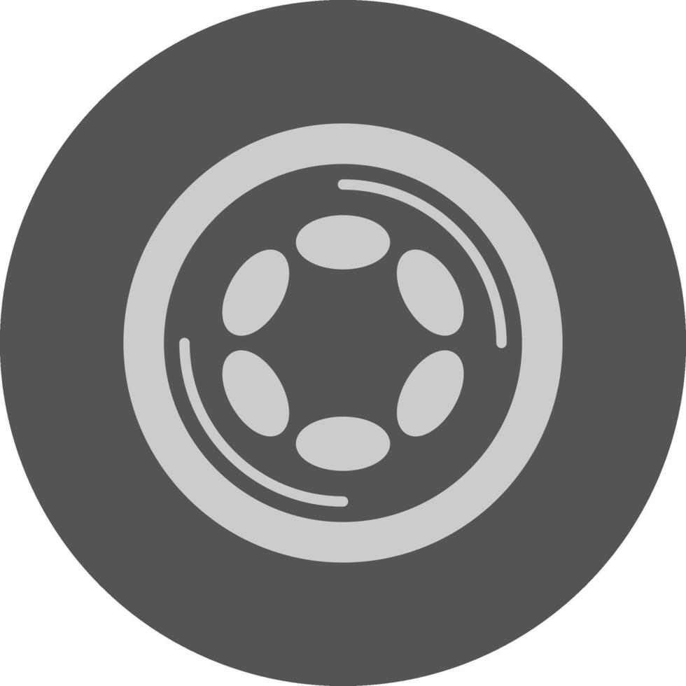 Polkadot Minimal Grey Icon vector