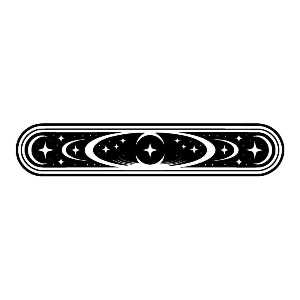 Celestial Orb Cosmic Starburst vector