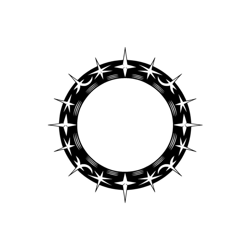 Celestial Compass Vintage Nautical Element vector
