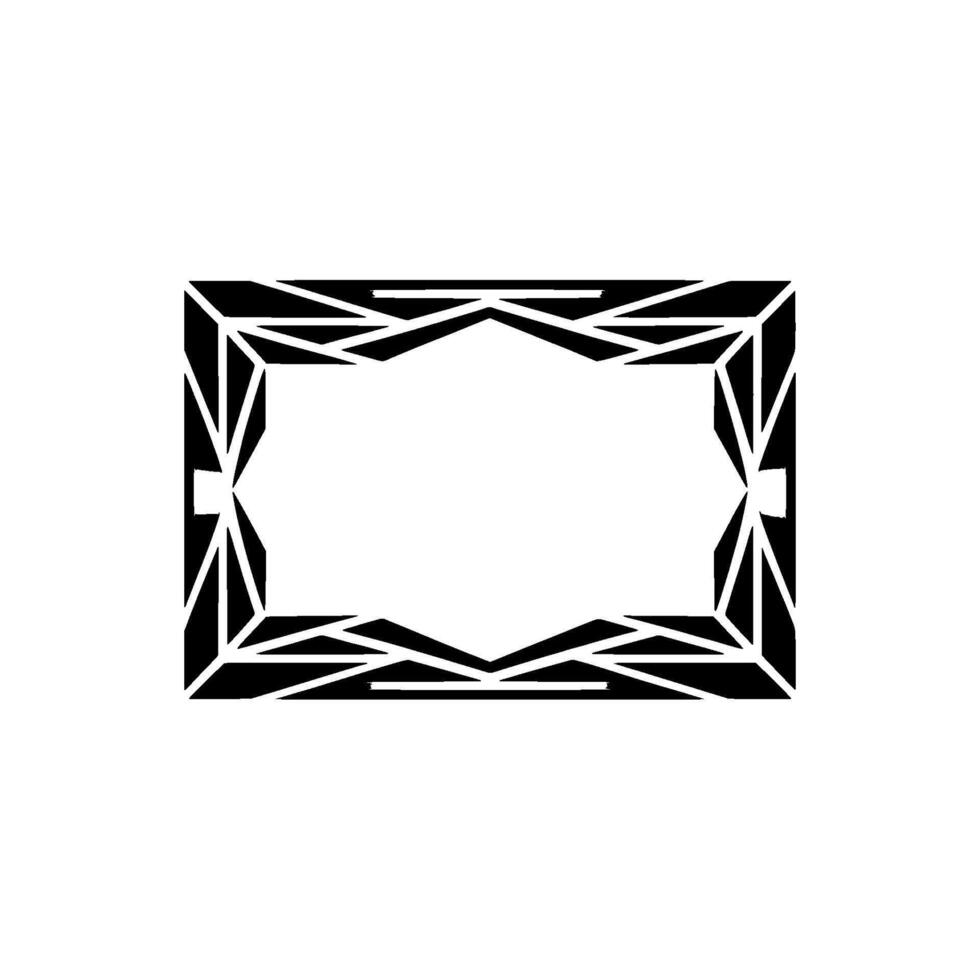 Geometric Diamond Frame, Dark Subtle Texture vector