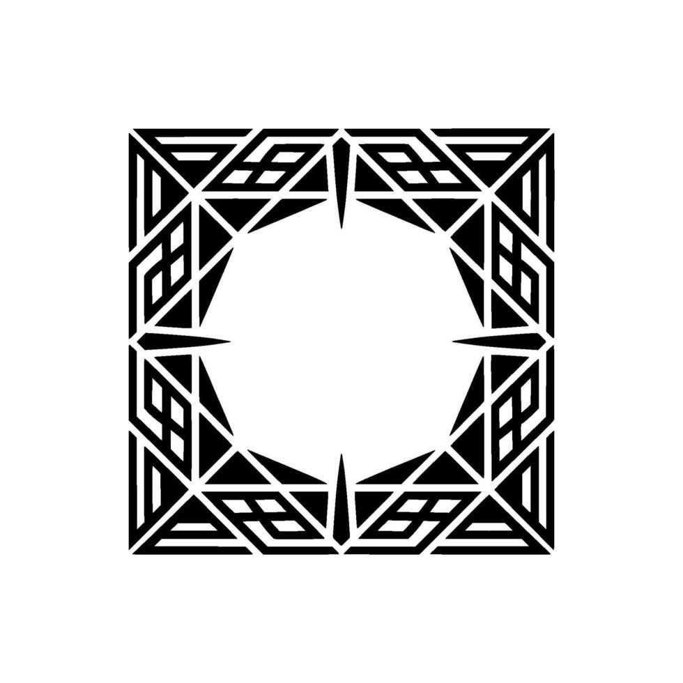 Geometric Tribal Frame, Minimalist, Geometry vector