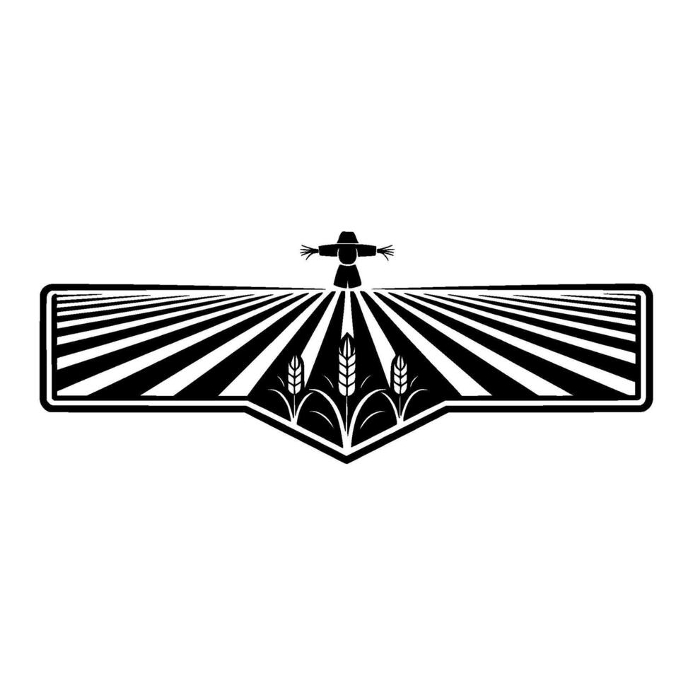 Harvest Guardian Emblem of Rural Abundance vector
