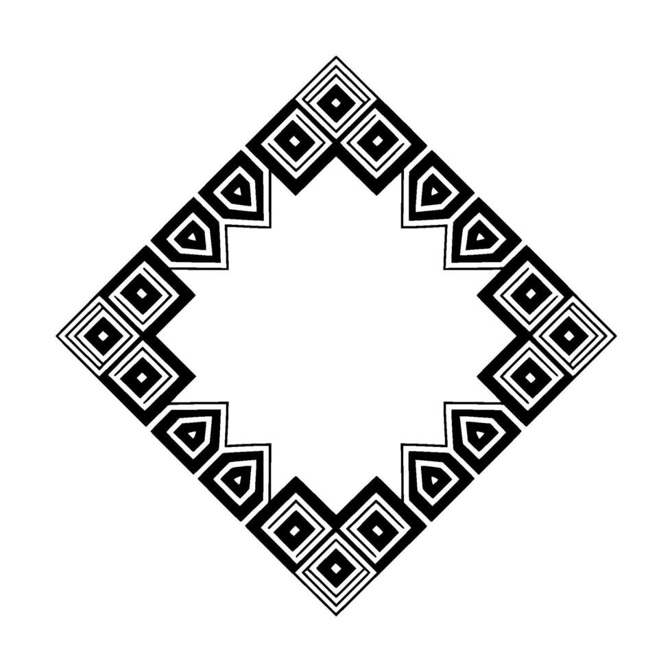 Geometric Diamond Frame, Minimalist , Abstract Pattern vector