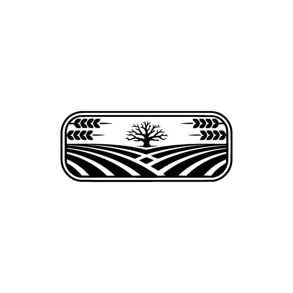 Rustic Farm Emblem Heritage, Growth, and Tradition vector