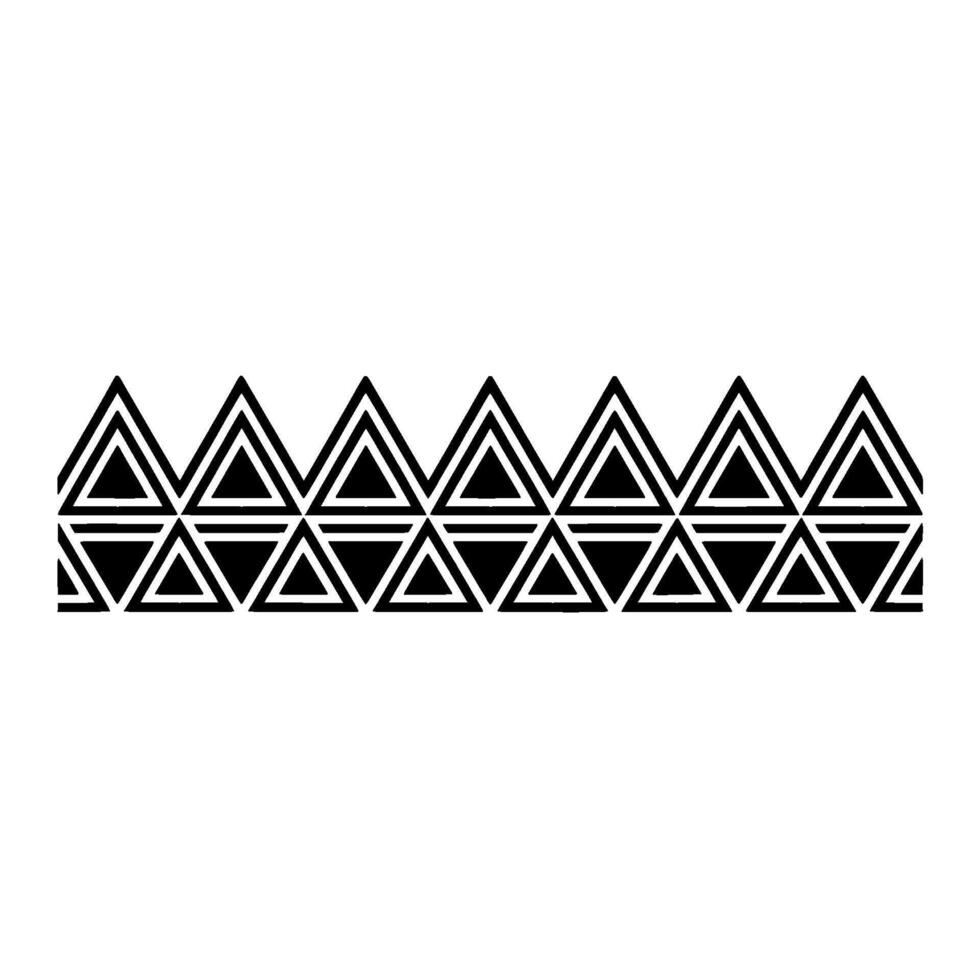 Geometric Triangle Border, Minimalist vector