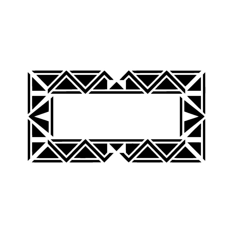 Geometric Deco Frame, Minimalist , Elegant Border, Triangle vector