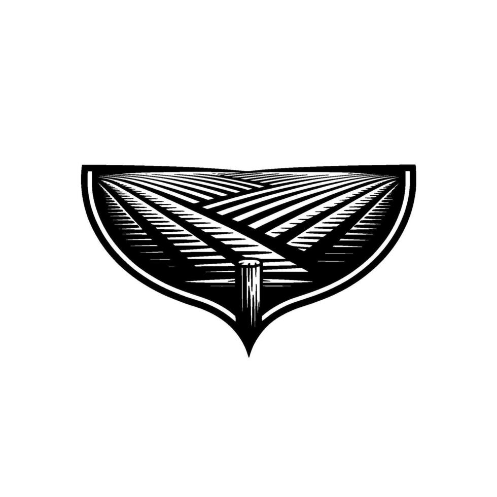 Shielded Field Emblem, Rustic Harvest Symbol vector