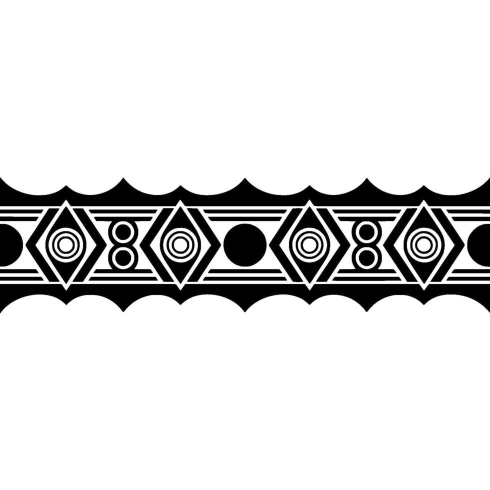 Geometric Deco Border, Minimalist , Stylized Pattern vector