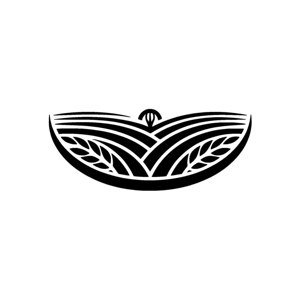 Stylized Agricultural Emblem, Vintage Farm Symbol vector