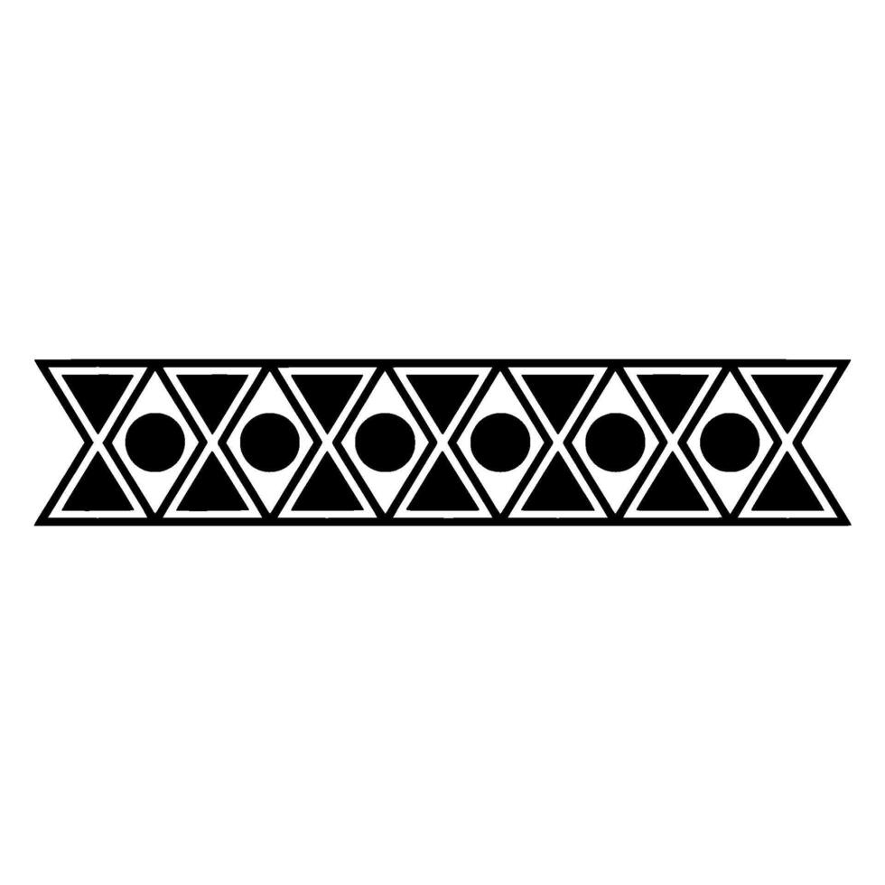 Geometric Deco Border, Minimalist Pattern, Triangle vector