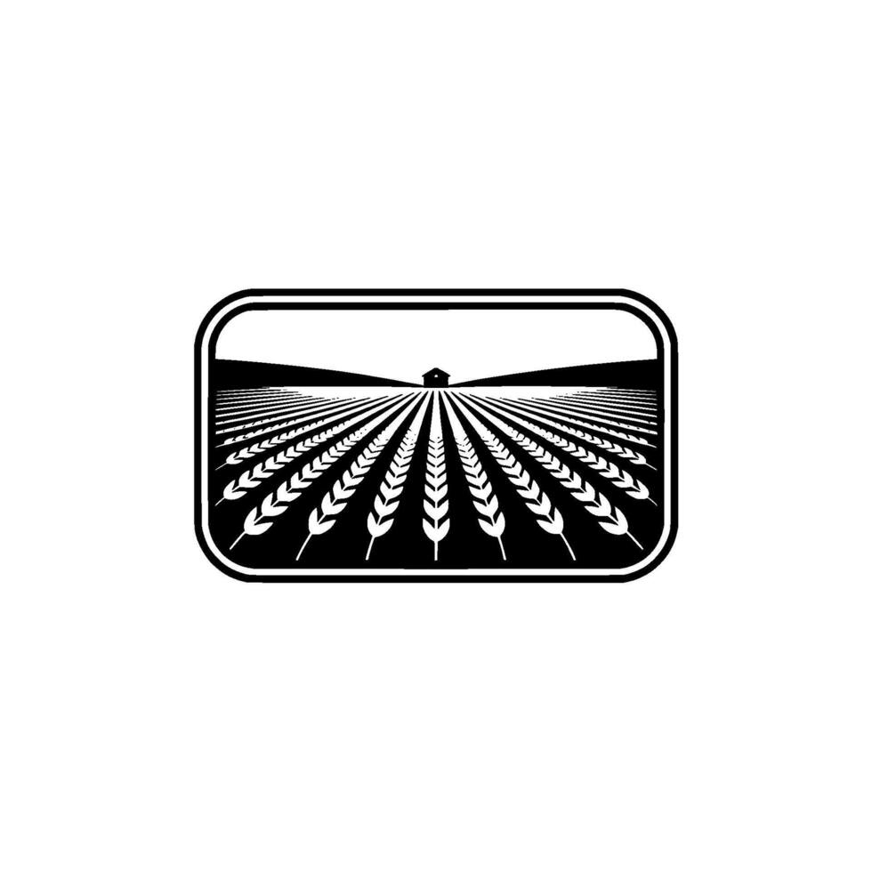 Rustic Farm Emblem Harvest, Heritage, and Rural Simplicity vector