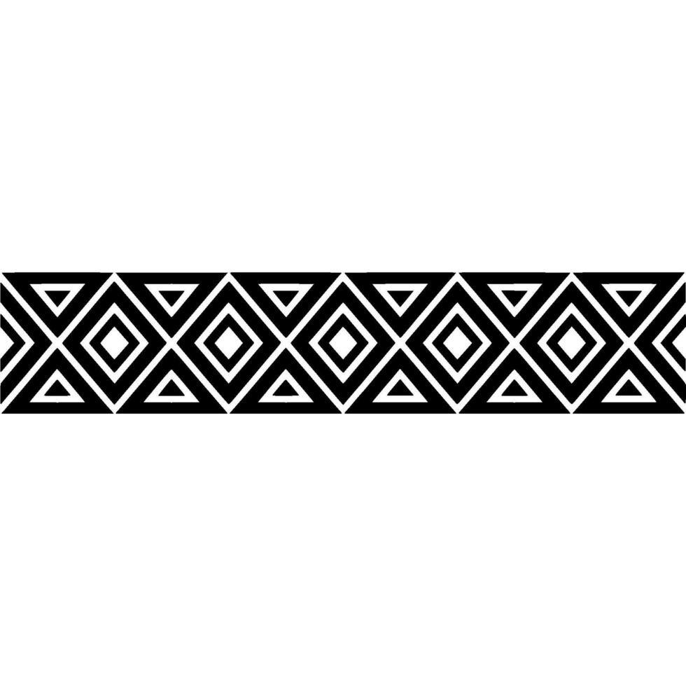 Geometric Deco Border, Minimalist Black White Pattern, Art deco vector