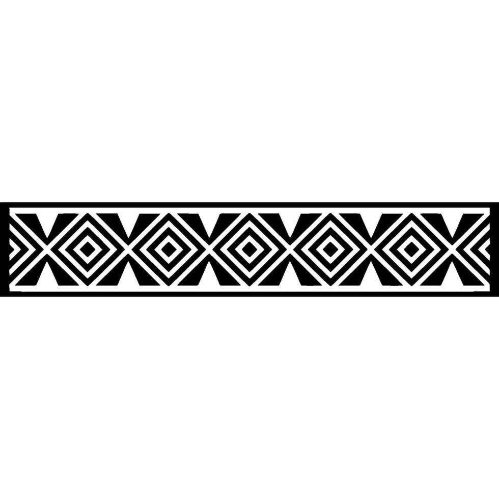 Geometric Diamond Border, Minimalist vector