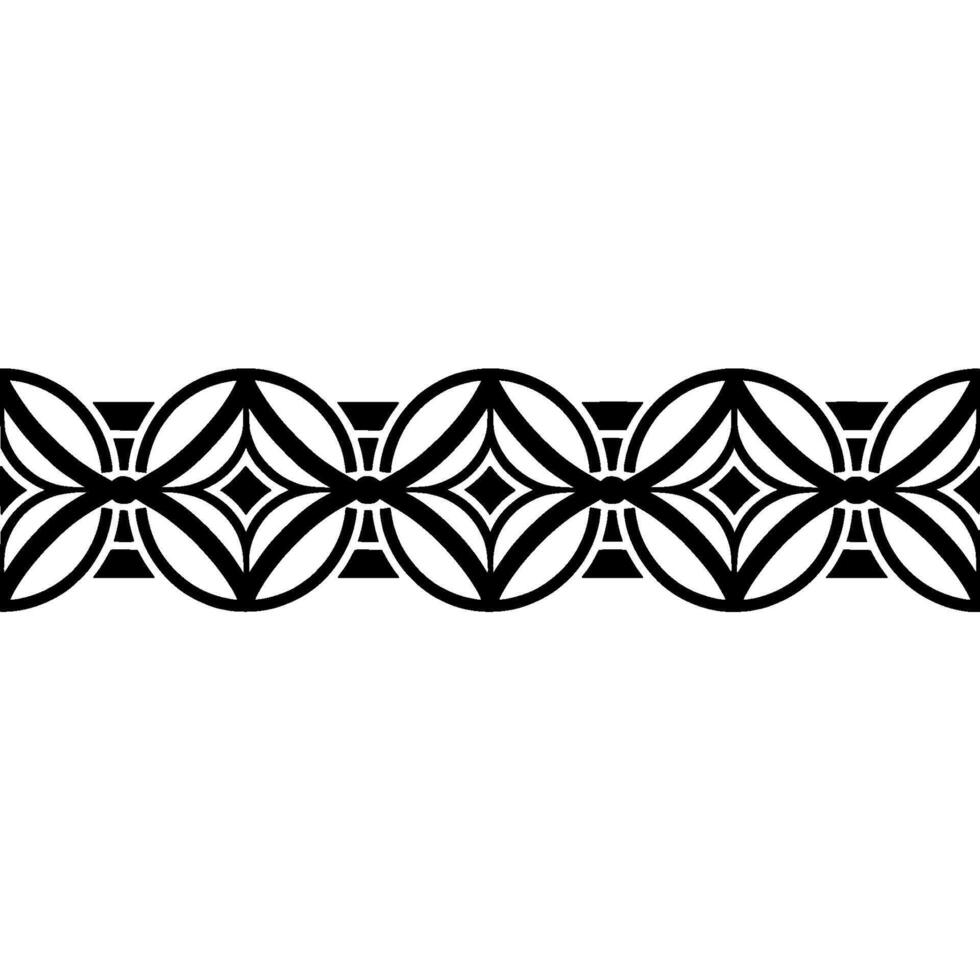 Geometric Border, Art Deco Pattern, Elegant vector