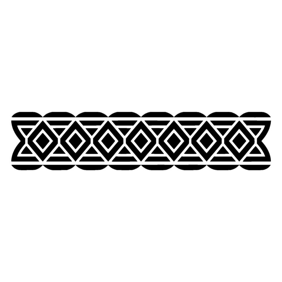 Geometric Deco Border, Minimalist Pattern, Linear vector