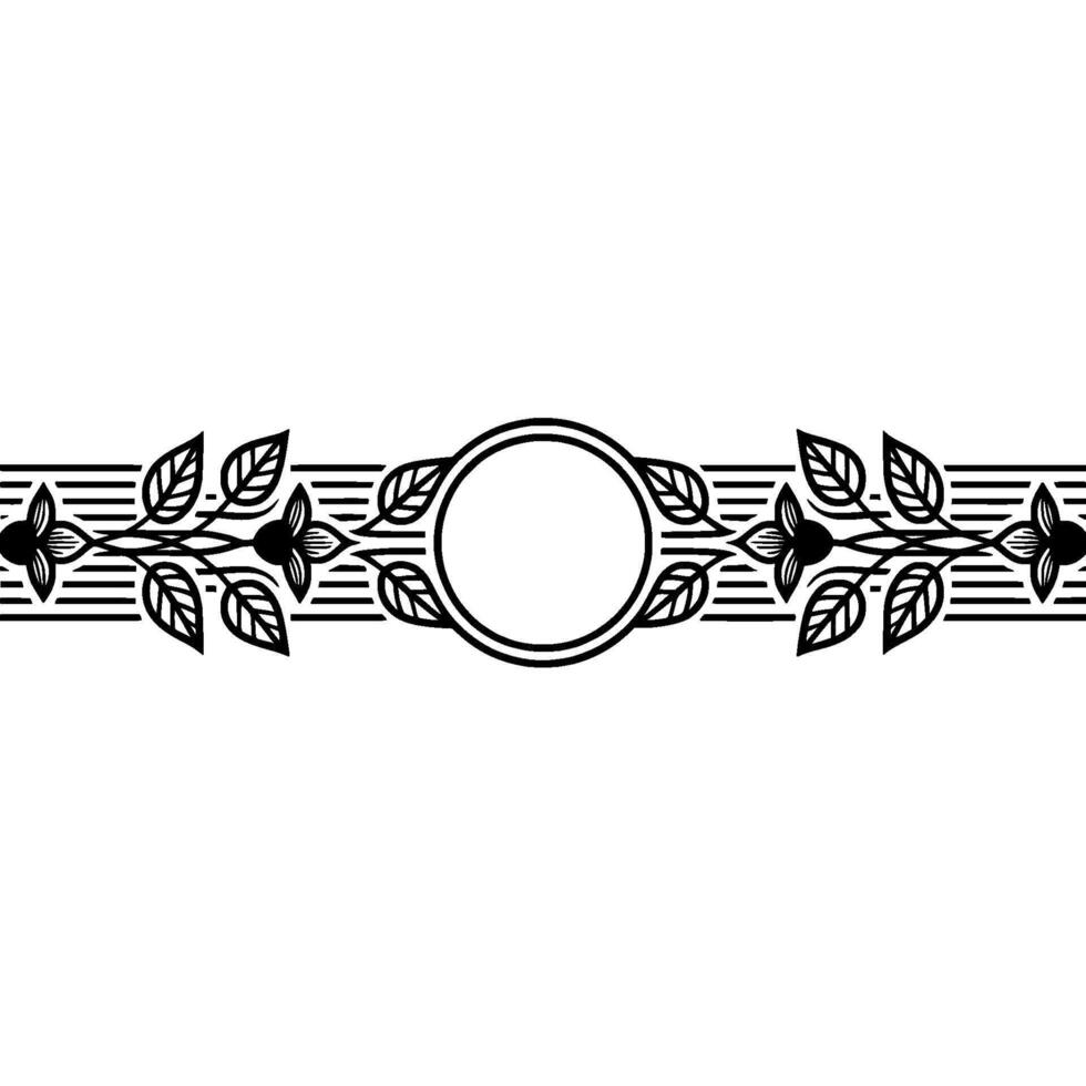 Botanical Border, Elegant , Minimalist Frame vector