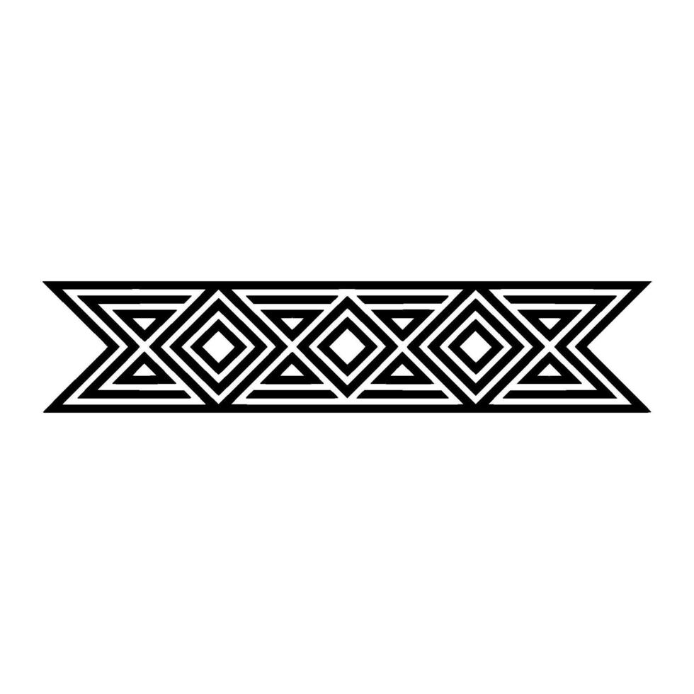 Geometric Deco Border, Minimalist Pattern, Stylized vector