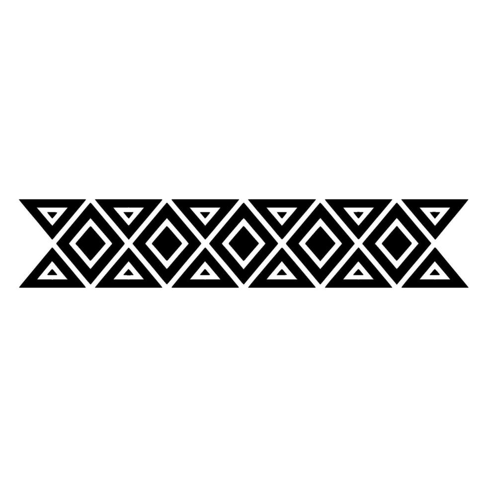 Geometric Border, Minimalist Pattern, Black White vector