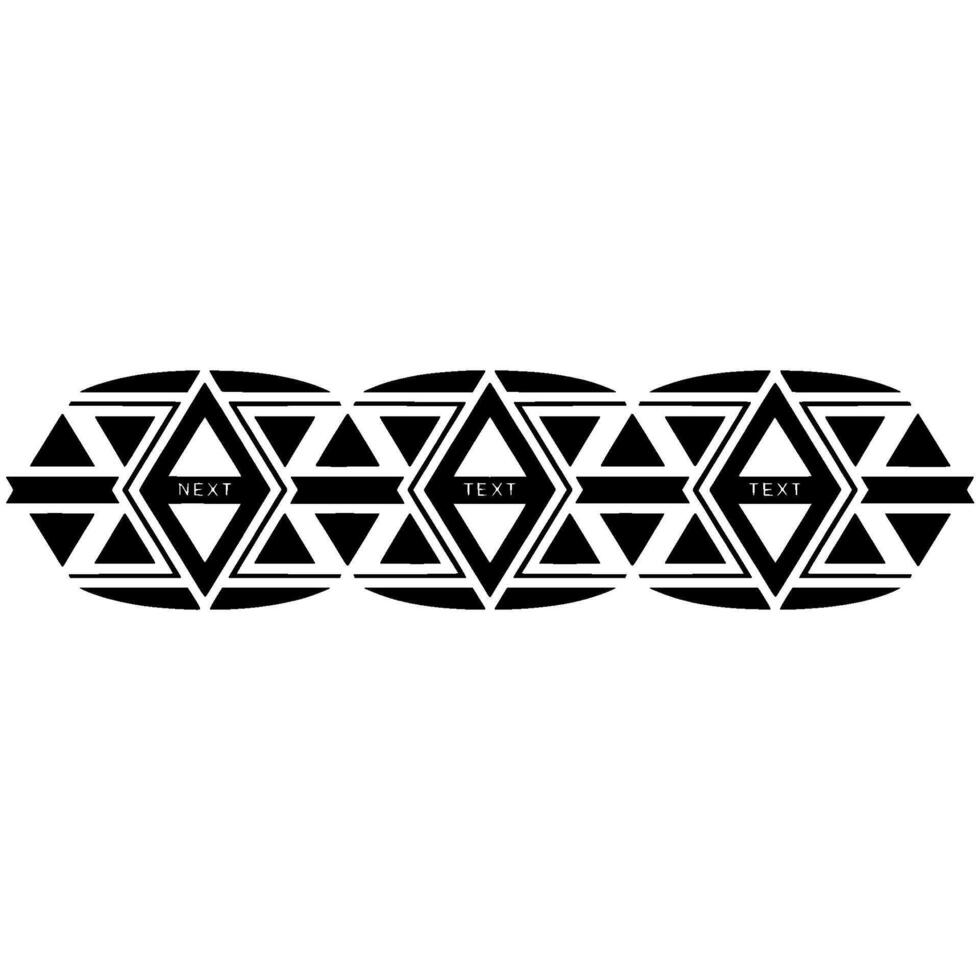 Geometric Tribal Pattern, Modern Element vector