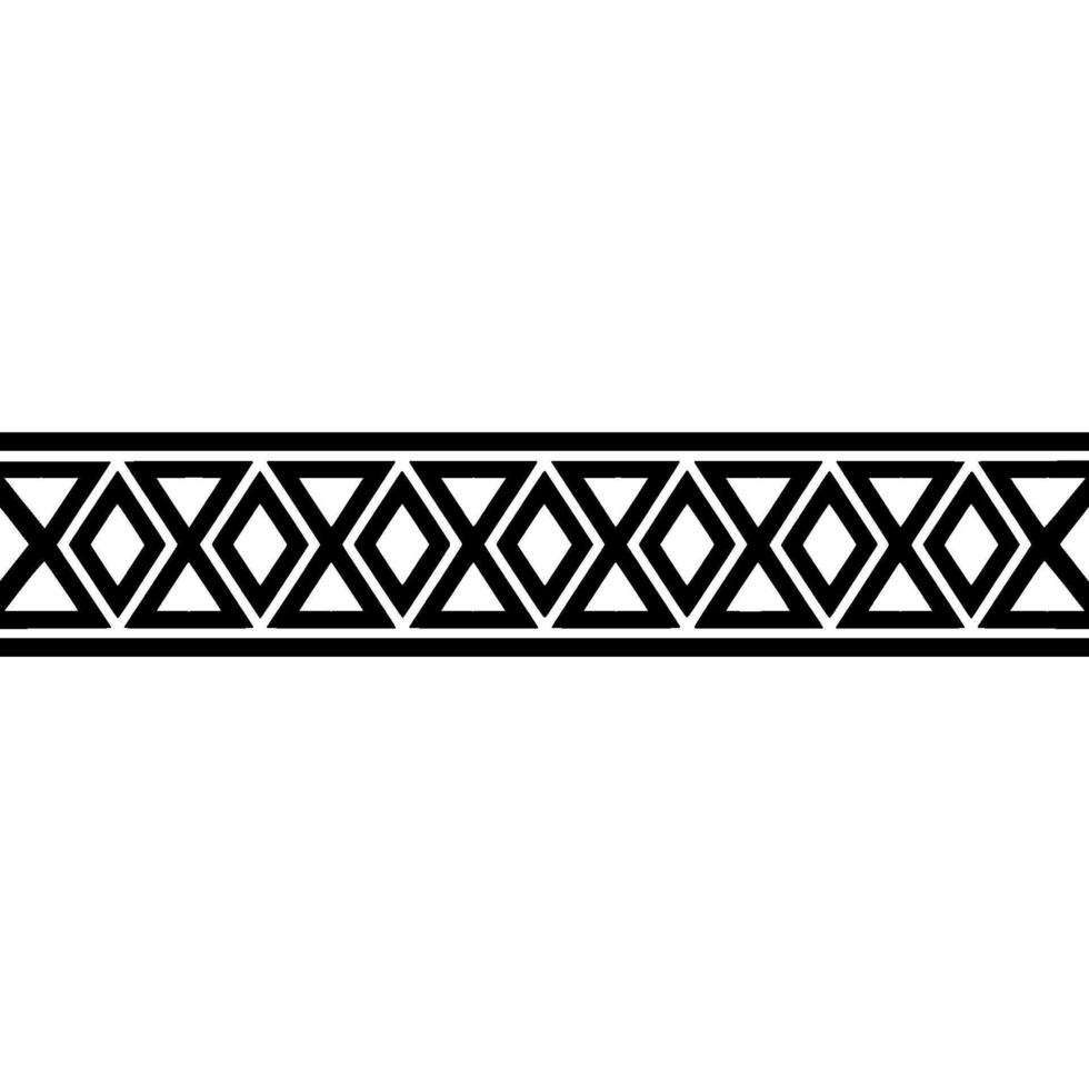 Geometric Deco Border, Minimalist Pattern, Texture vector