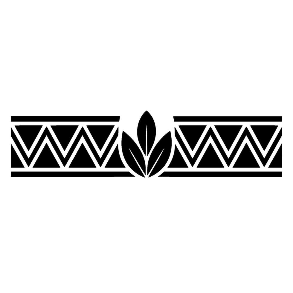 Art Deco Botanical Border Elegant Element, Decorative vector
