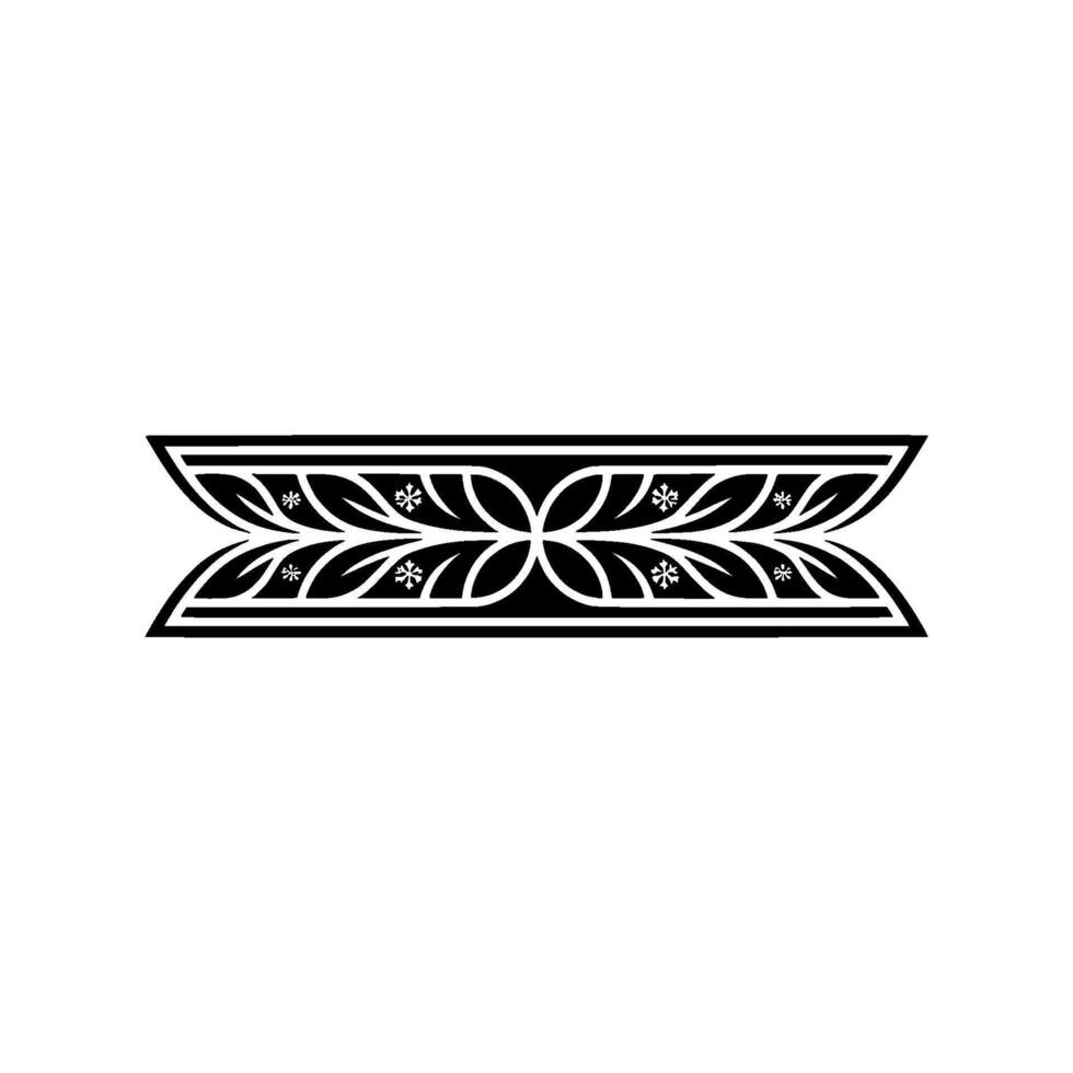 Elegant Nordic Border, Intricate Ornamentation, Winter Motif vector