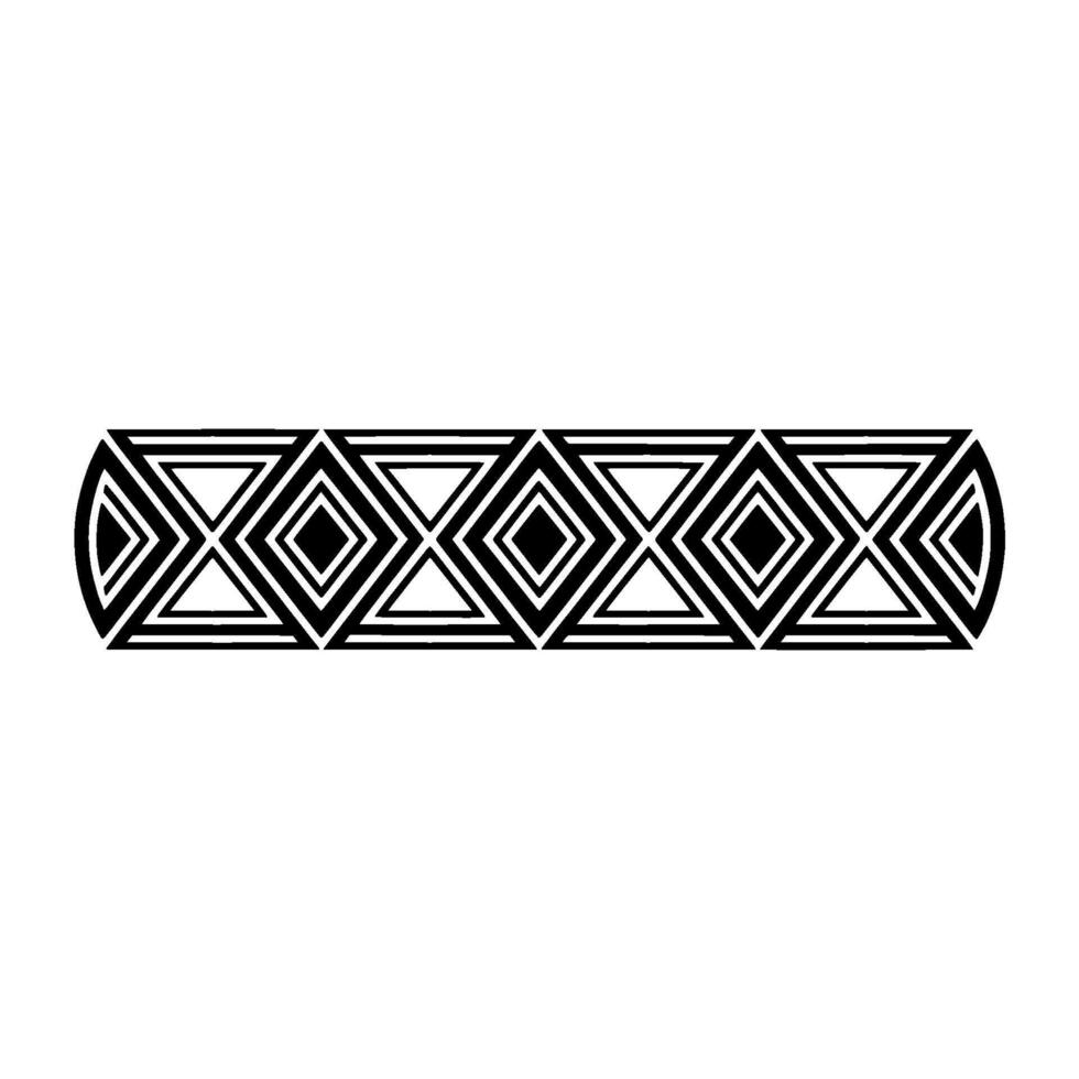 Geometric Deco Border, Minimalist Pattern - Abstract vector