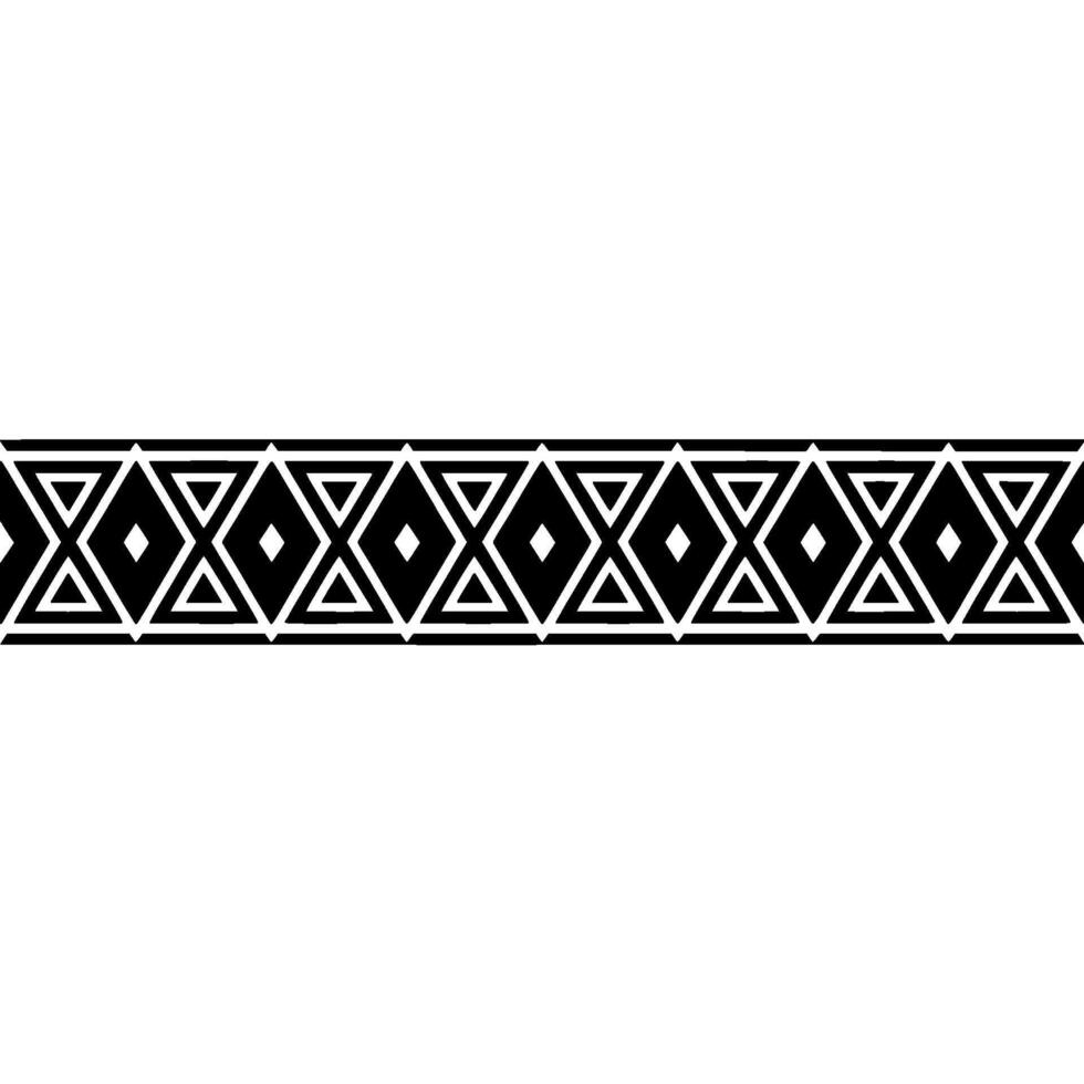 Geometric Tribal Border, Modern vector