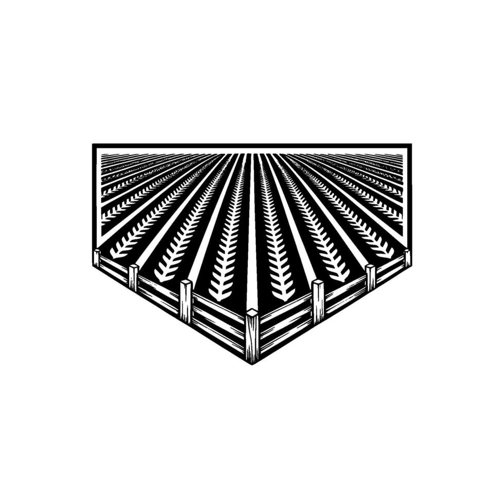 Geometric Field, Linear Perspective, Stark Contrast vector