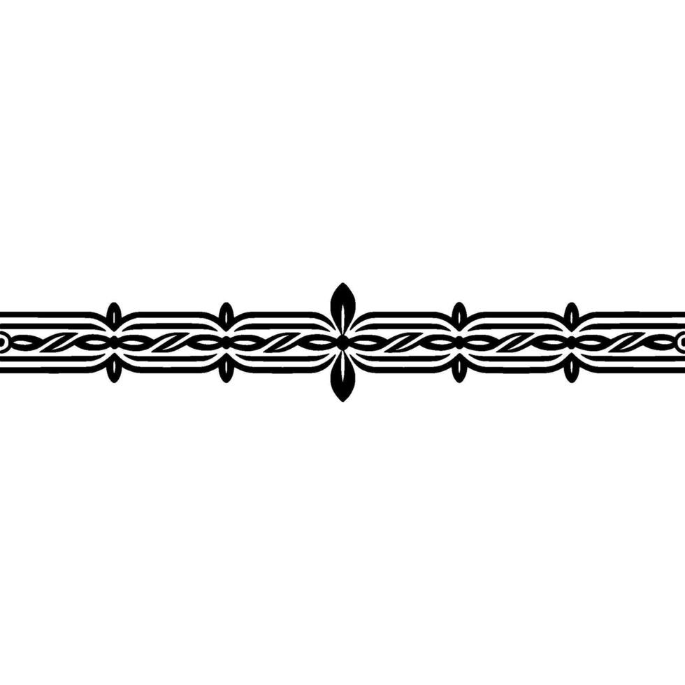 Elegant Black Border, Decorative Element, Vintage Style vector