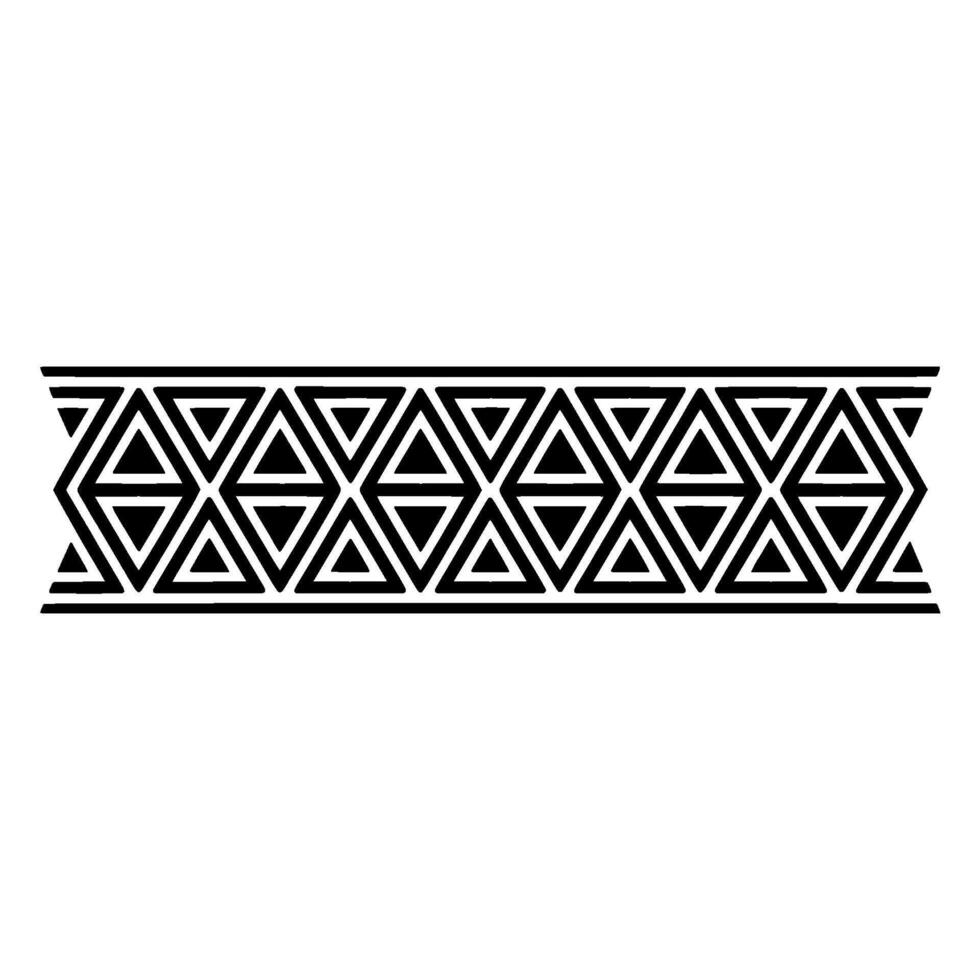 Geometric Tribal Border, Art Deco Pattern vector
