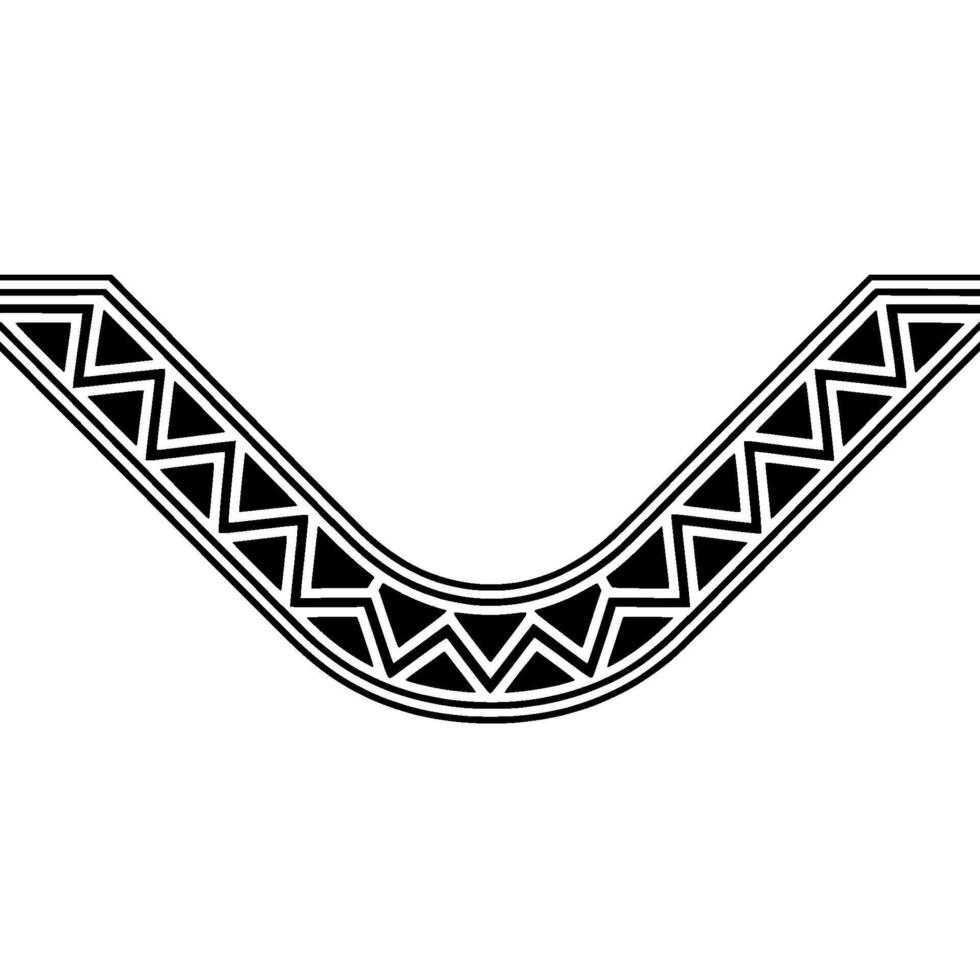 Geometric Tribal U-Shape, Minimalist vector