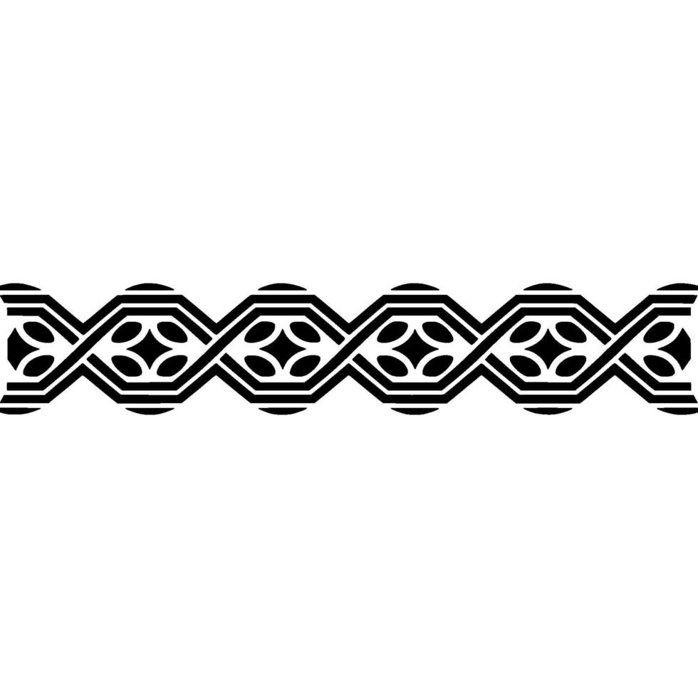 Geometric Border, Art Deco Pattern, Stylized vector
