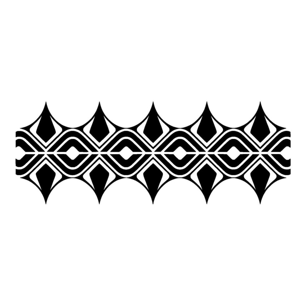 Geometric Tribal Border, Minimalist - Texture vector