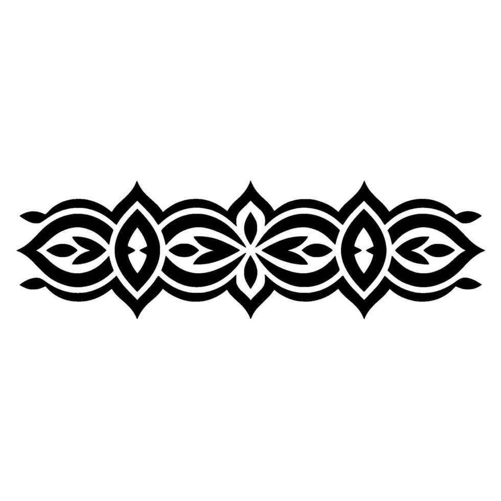 Intricate Black Border, Decorative Element, Vintage vector