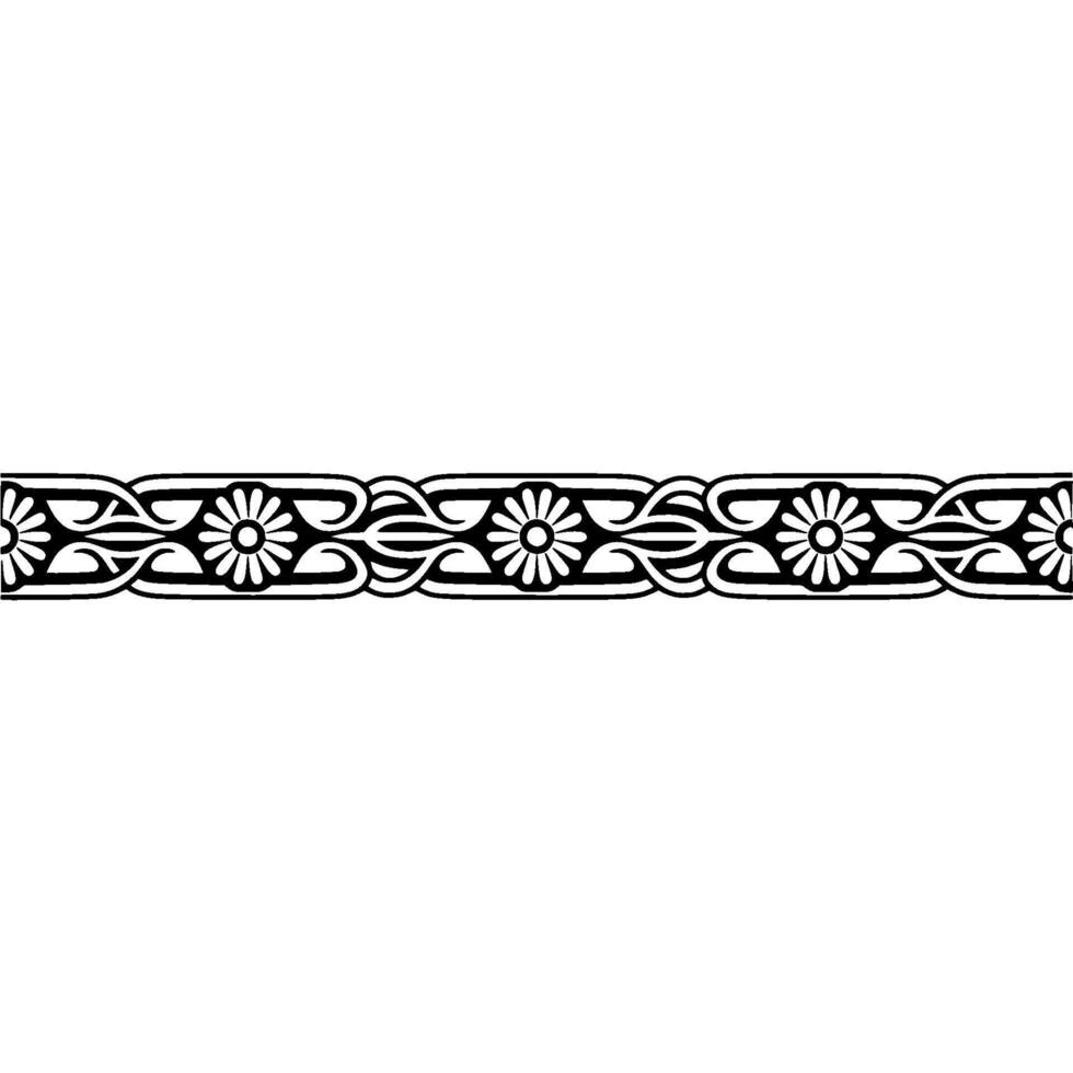 Intricate Celtic Border, Vintage Decorative Element, Pattern vector