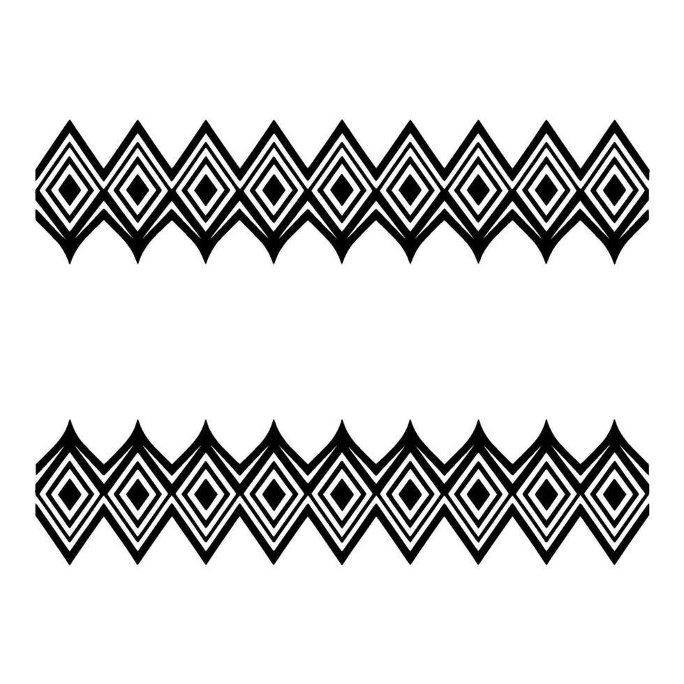 Geometric Zigzag Border, Modern Pattern, Minimalist vector