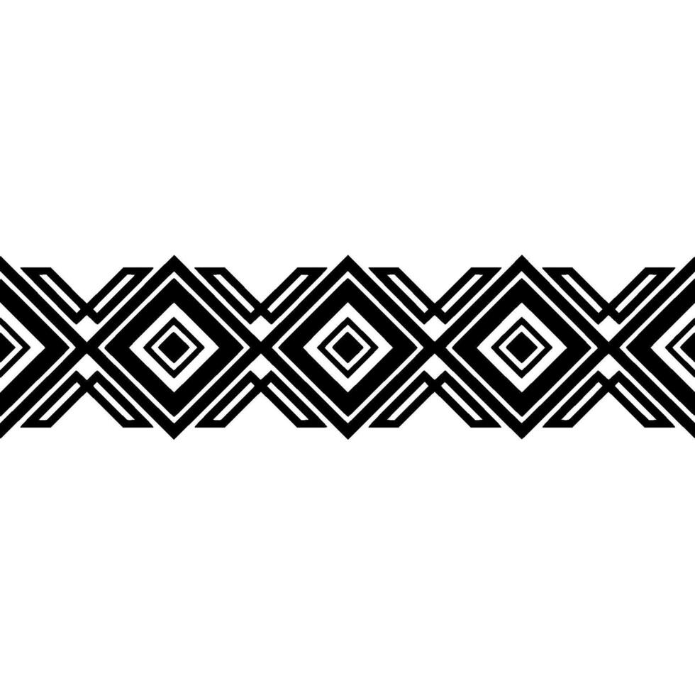 Geometric Deco Border, Minimalist Pattern, Modern vector