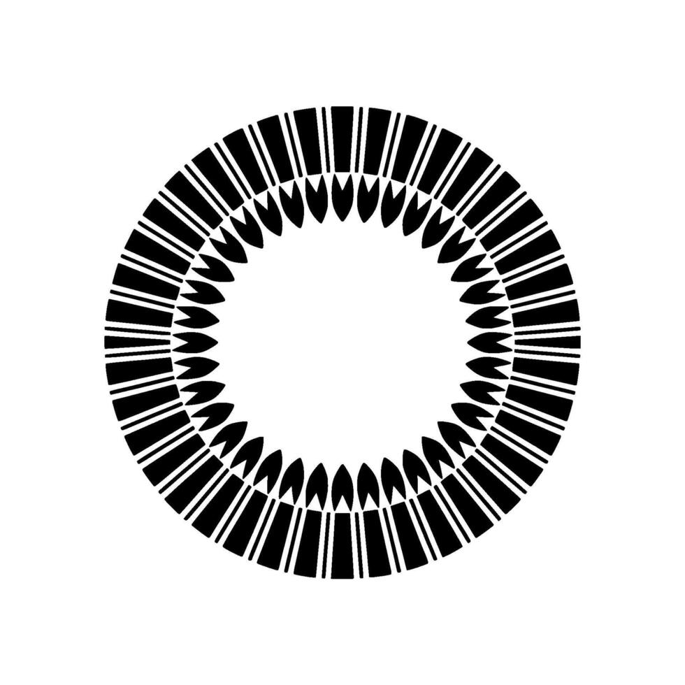 Geometric Radial Pattern, Minimalist , Circular Symmetry vector