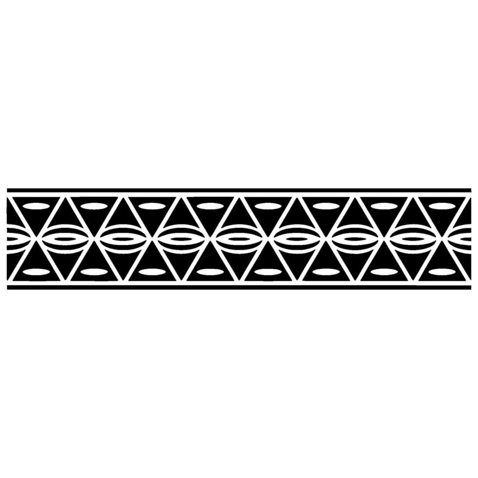 Geometric Tribal Border, Minimalist, Retro vector