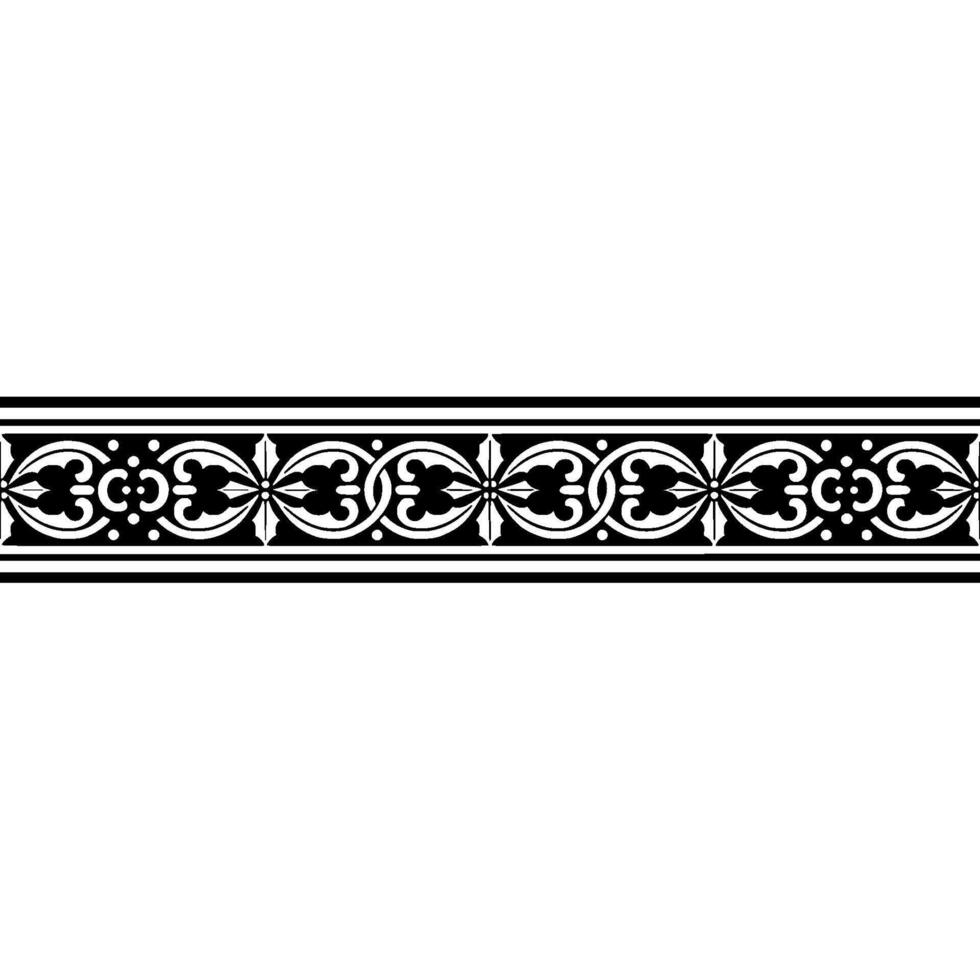 Intricate Gothic Border, Vintage Ornamentation vector