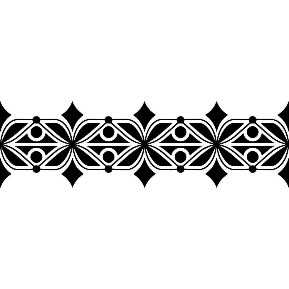 Geometric Border, Art Deco Pattern, Elegant , Minimalist Ornamentation vector