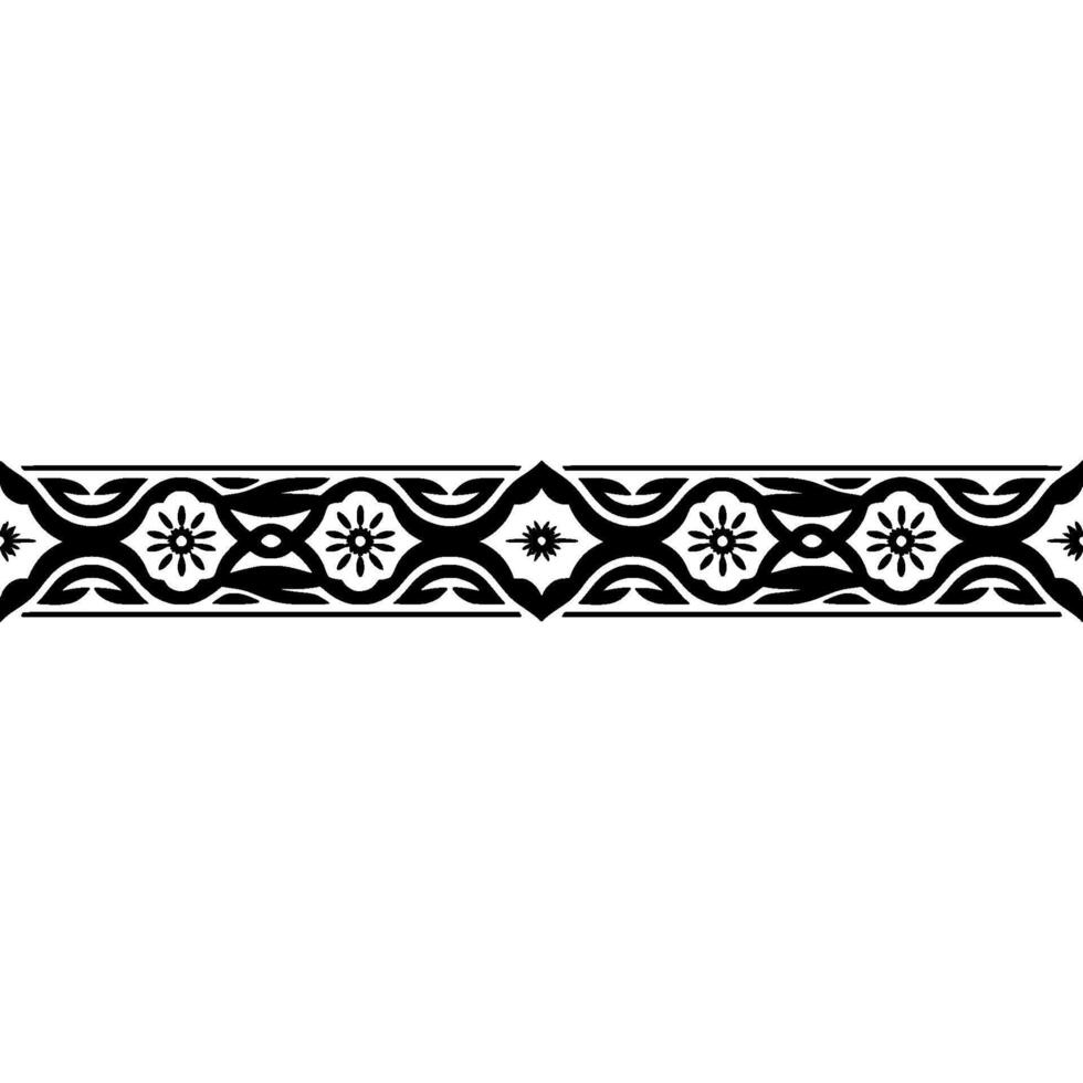 Intricate Tribal Border, Vintage , Decorative Element vector