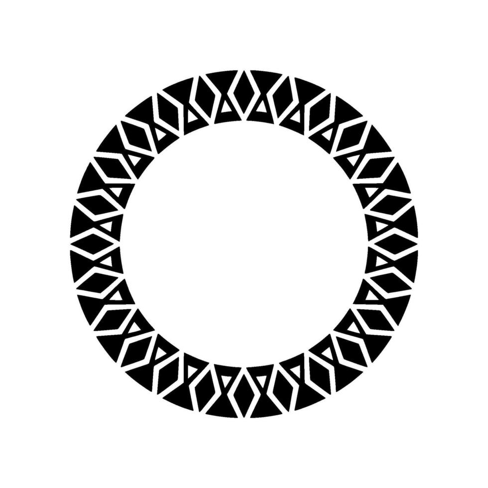 Geometric Circle Frame, Minimalist , Modern Pattern vector