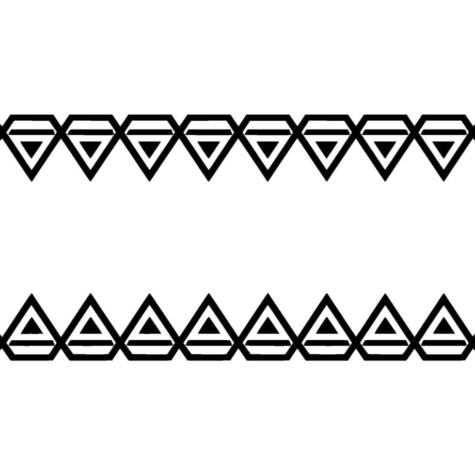 Geometric Diamond Border Modern, Minimalist Element vector