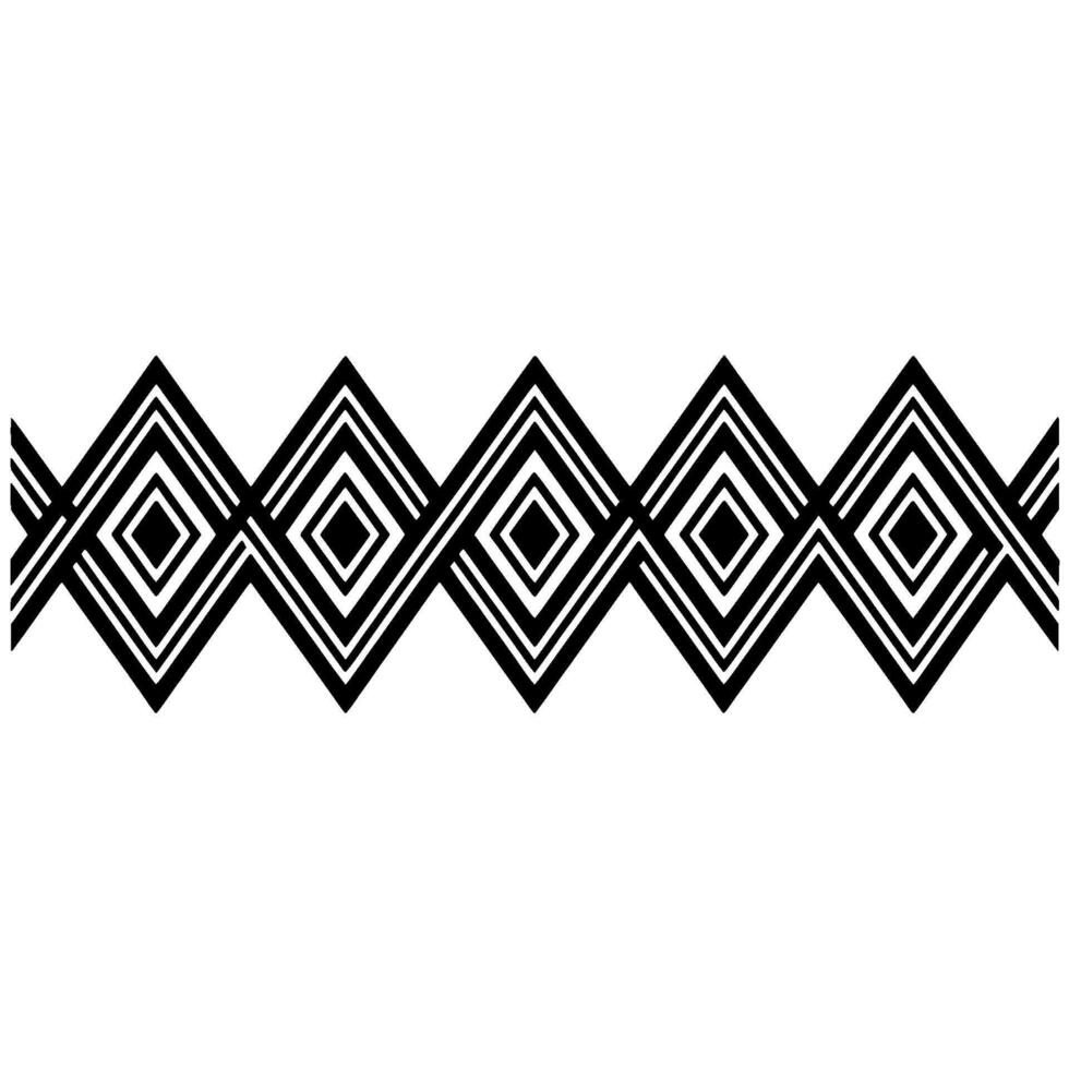 Geometric Diamond Border, Minimalist Pattern, Modern vector