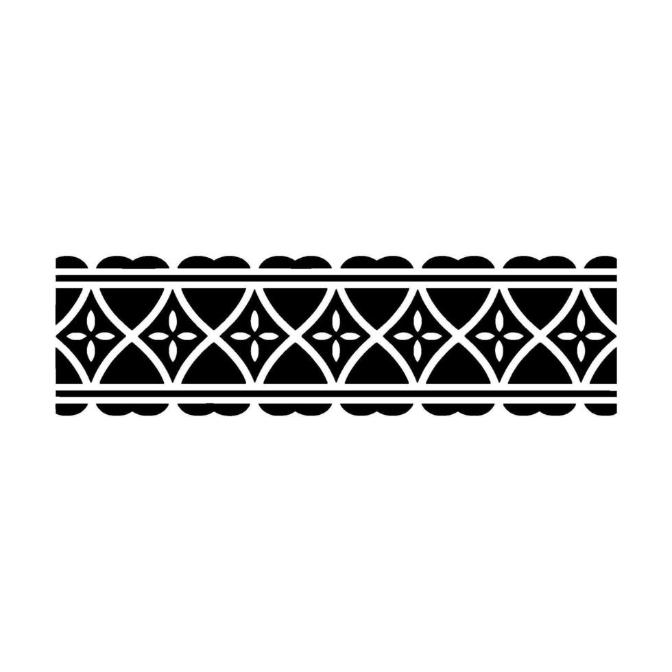 Geometric Border, Intricate Pattern, Vintage , Minimalist Art vector